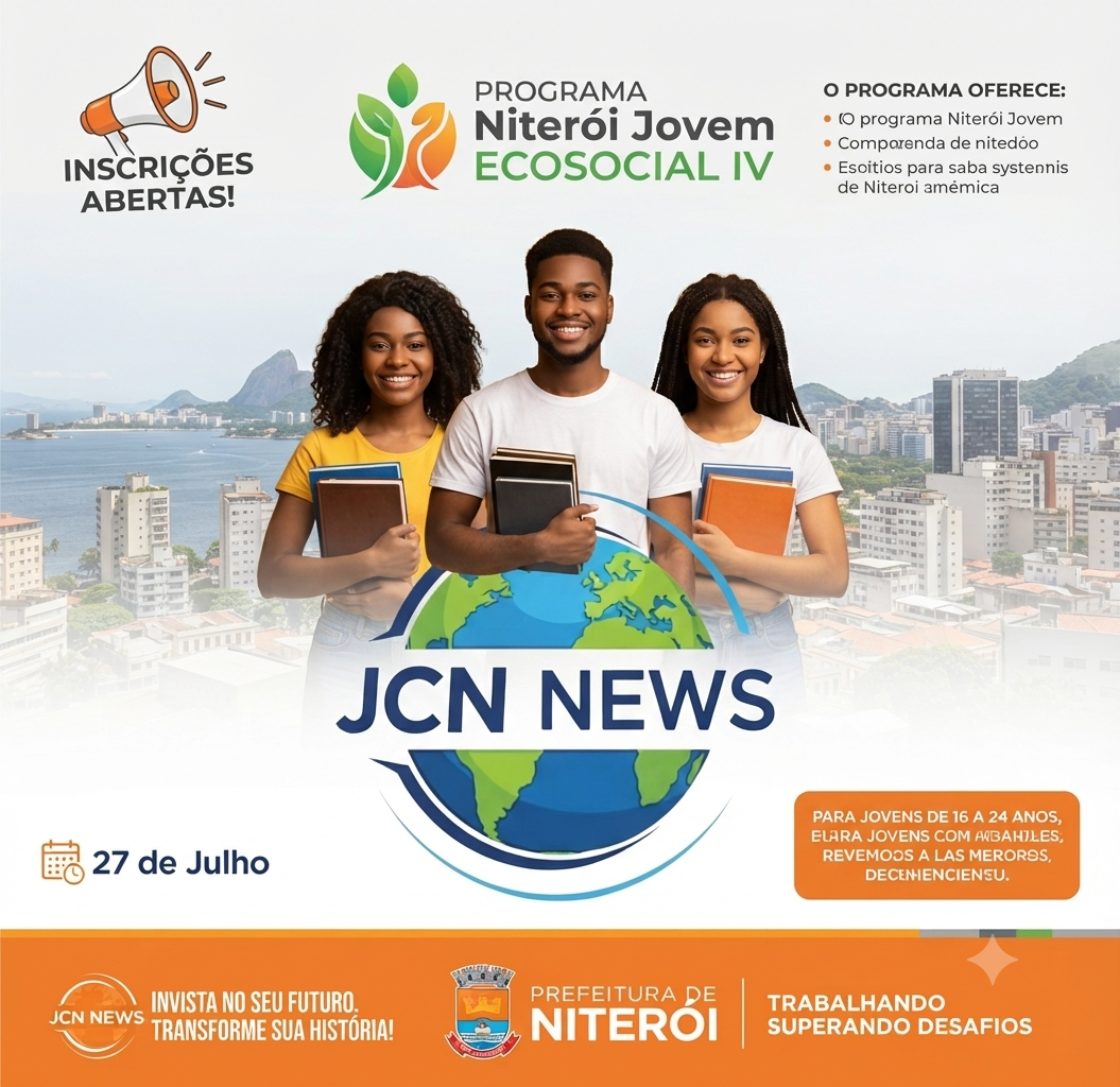 Niterói abre inscrições para o Programa Niterói Jovem EcoSocial IV com bolsa de R$ 820 por mês