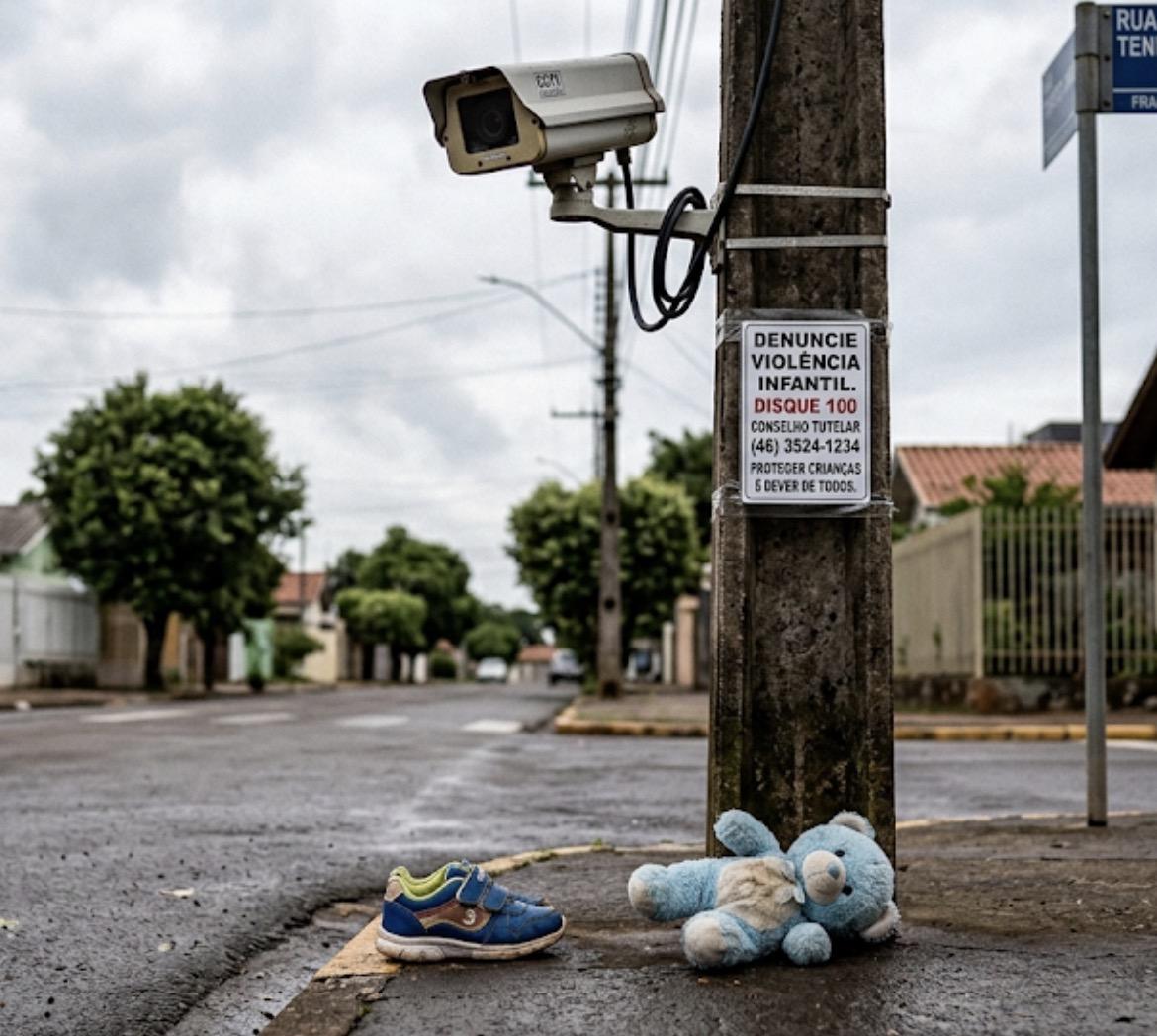 O choque que veio pelas telas: Pai é filmado agredindo filha de 3 anos e expõe a ferida da violência infantil no Paraná