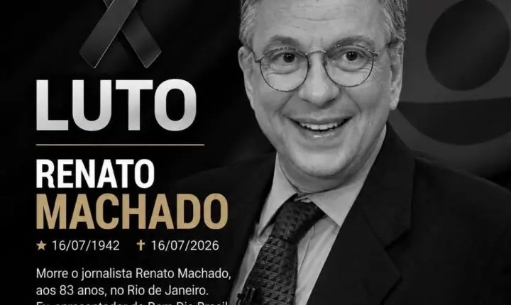 Morre Renato Machado, um dos maiores nomes do telejornalismo brasileiro, aos 83 anos